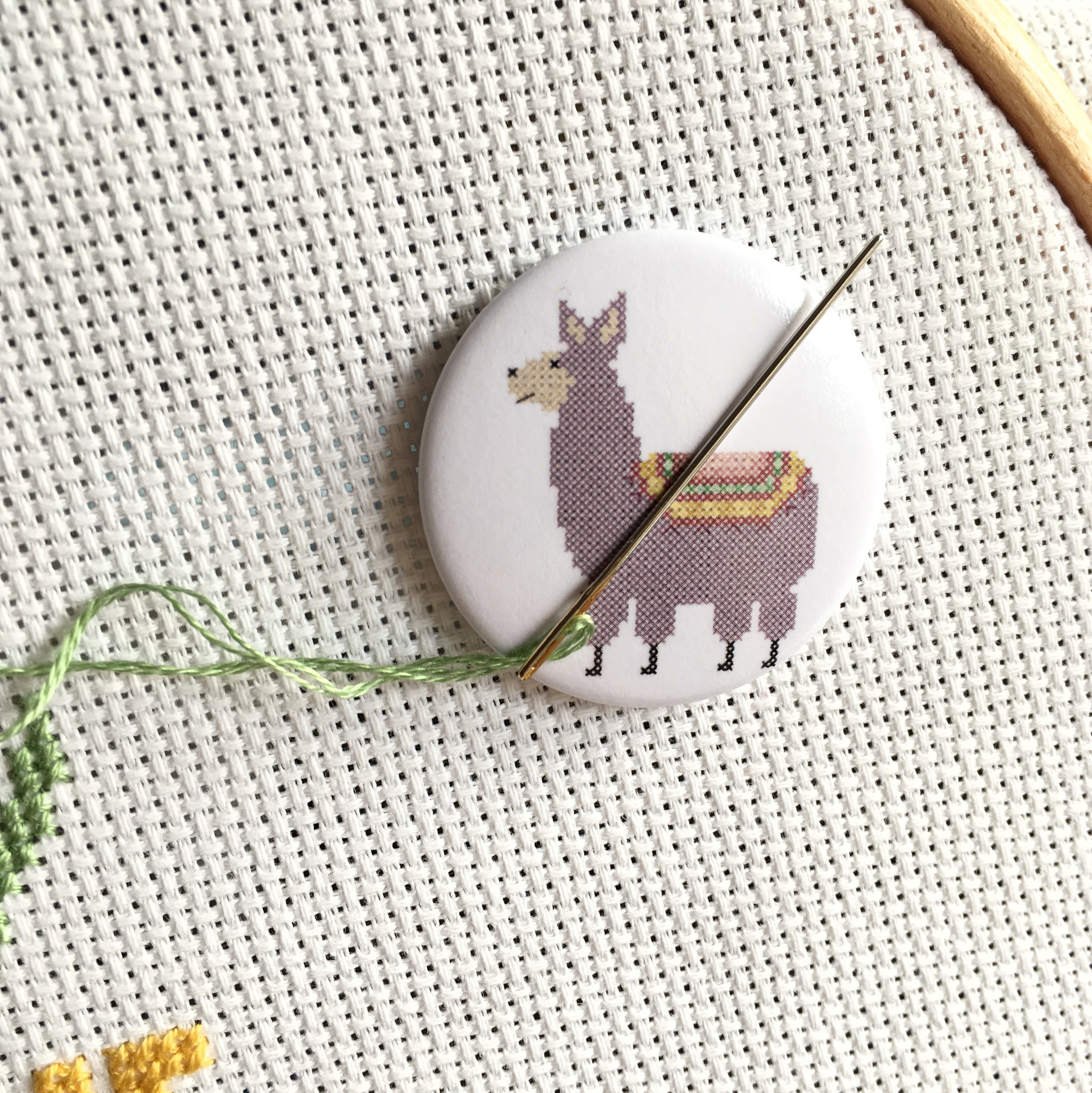 Little Llama Cross Stitch Kit for Beginners - Hannah Hand Makes